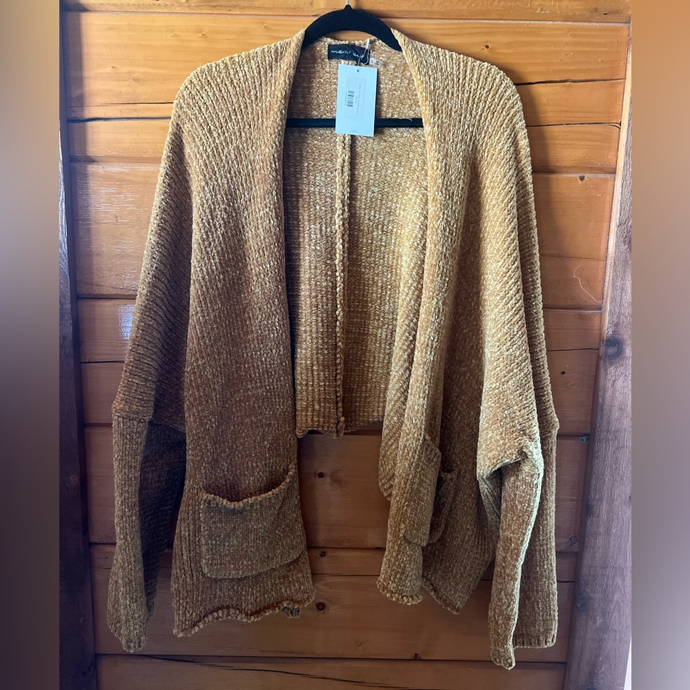 Yellow cardigan